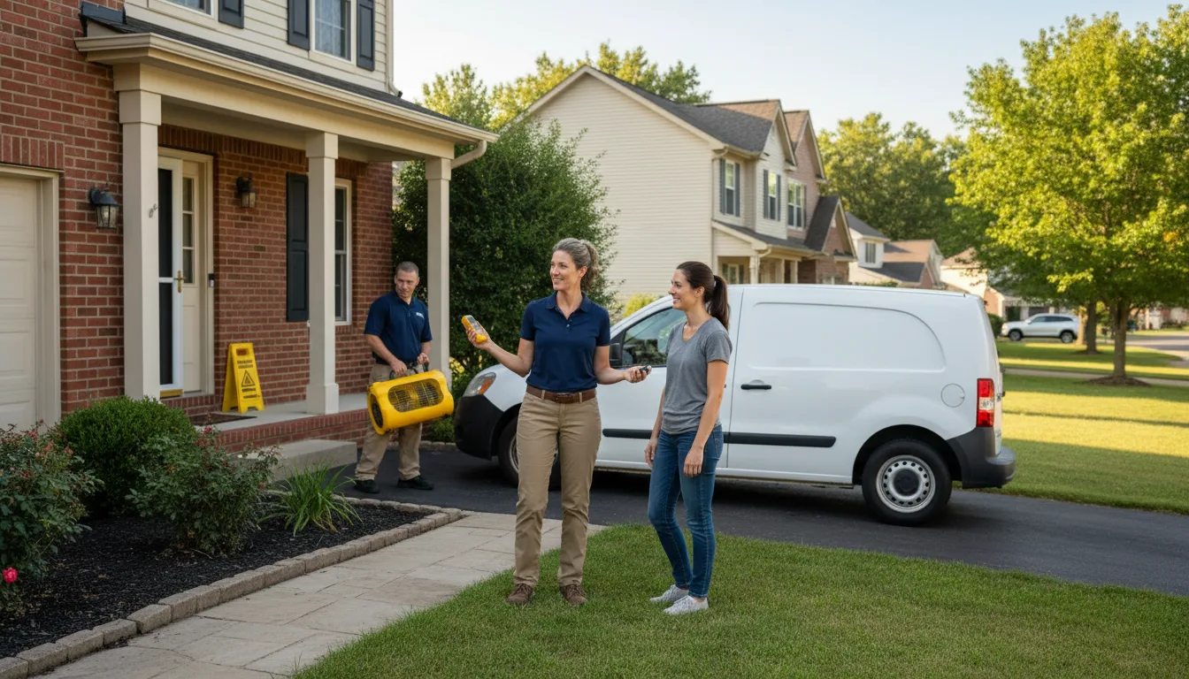 Residential water damage restoration in Wallace, NC